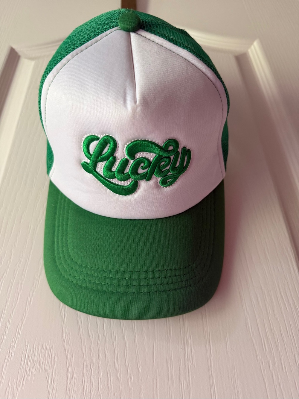 E29 “Lucky" Green & White Trucker Hat